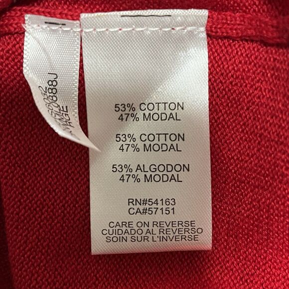 Calvin Klein Red Sparkle Long Sleeve Top Womens Plus Size 3X New with Tags - Picture 5 of 8